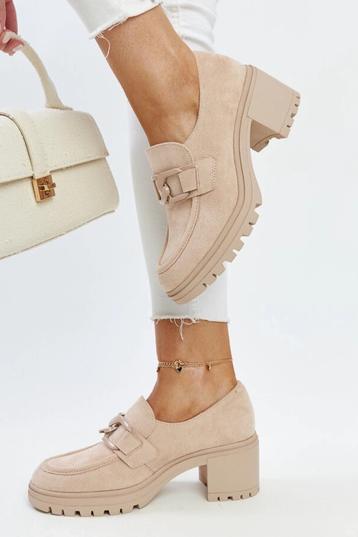 Beige halvstøvler med læder indersål... Beige halvstøvler med læder indersål...