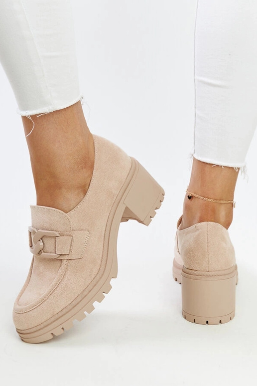 Beige halvstøvler med læder indersål... Beige halvstøvler med læder indersål...