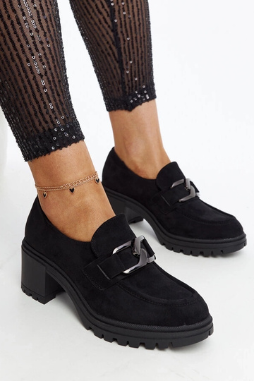 Zwarte veterschoenen met leren inlegzool Vinceza 2