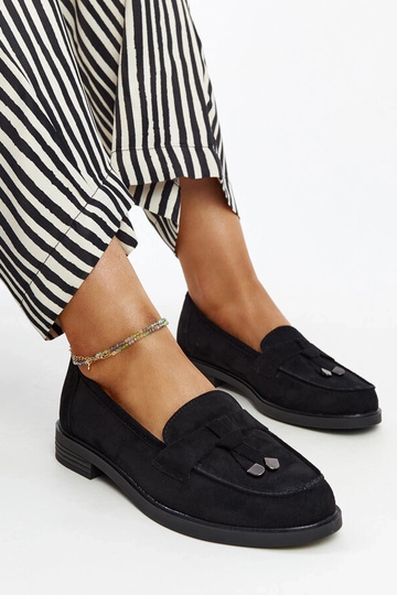 Sorte ruskind loafers fra... 2