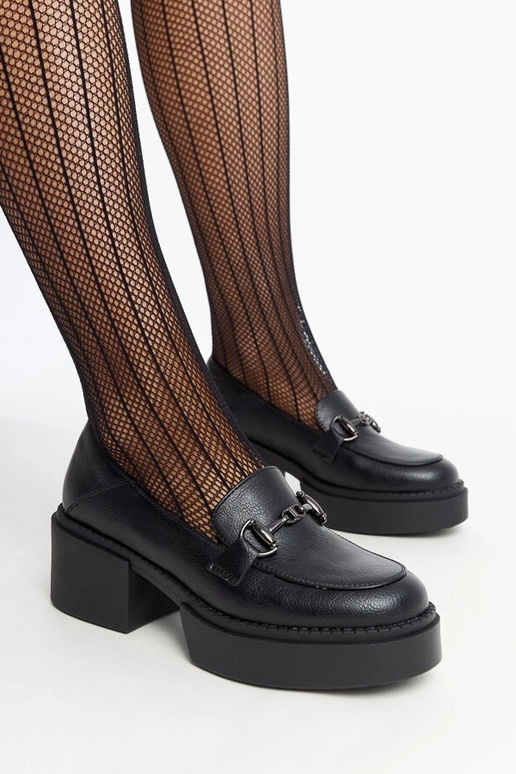 Sorte øko-læder højhælede sko Vinceza Sorte øko-læder højhælede sko Vinceza