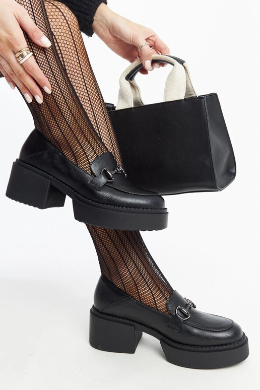 Sorte øko-læder højhælede sko Vinceza Sorte øko-læder højhælede sko Vinceza