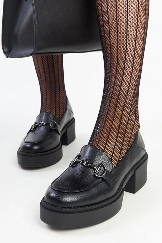 Sorte øko-læder højhælede sko Vinceza Sorte øko-læder højhælede sko Vinceza