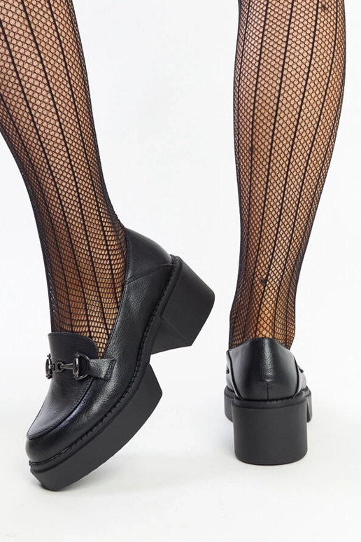 Sorte øko-læder højhælede sko Vinceza Sorte øko-læder højhælede sko Vinceza