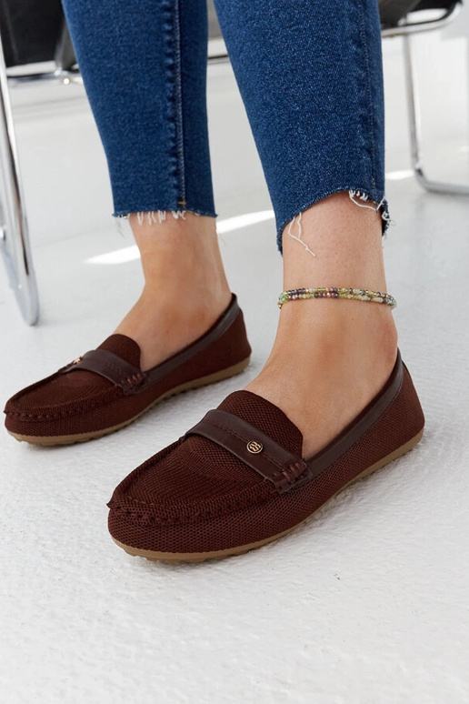 Fombio brune stof loafers Fombio brune stof loafers