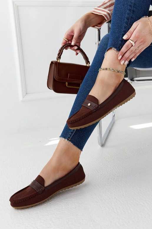 Fombio brune stof loafers Fombio brune stof loafers