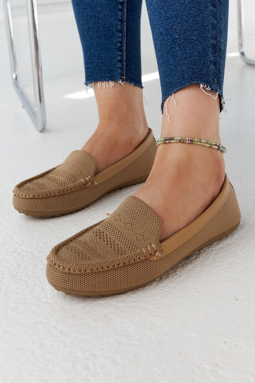 Loafers i beige stof Fiammetta Loafers i beige stof Fiammetta