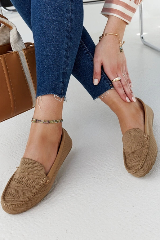 Loafers i beige stof Fiammetta Loafers i beige stof Fiammetta