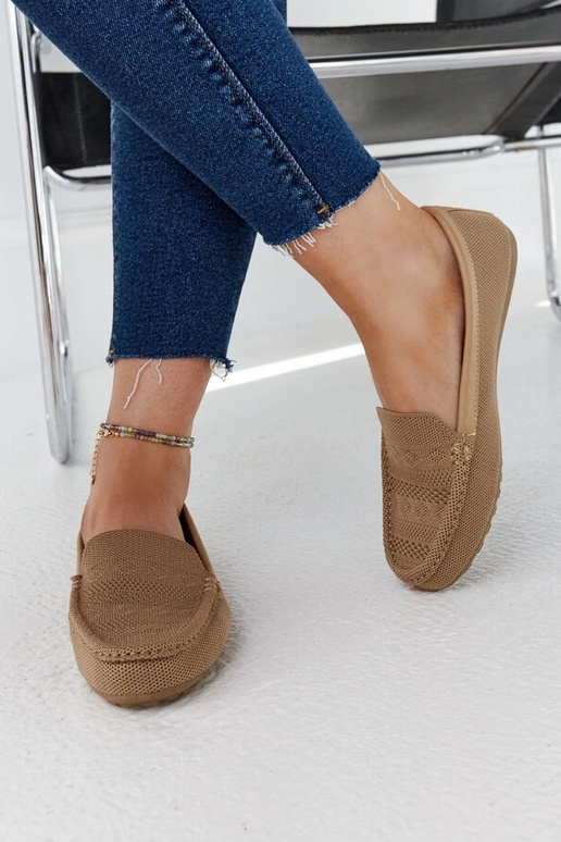 Loafers i beige stof Fiammetta Loafers i beige stof Fiammetta