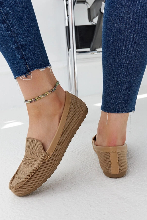 Loafers i beige stof Fiammetta Loafers i beige stof Fiammetta