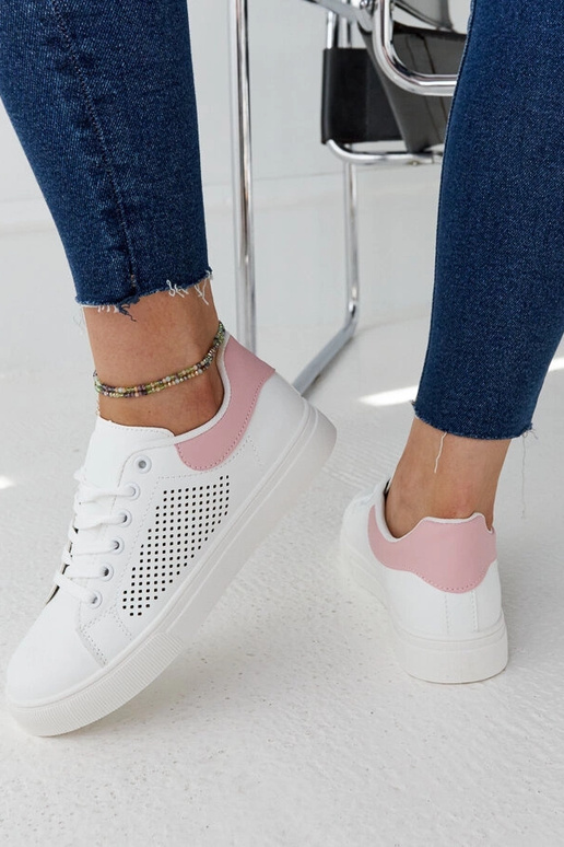 Hvide og lyserøde gennembrudte...