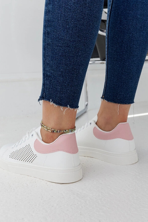 Hvide og lyserøde gennembrudte...