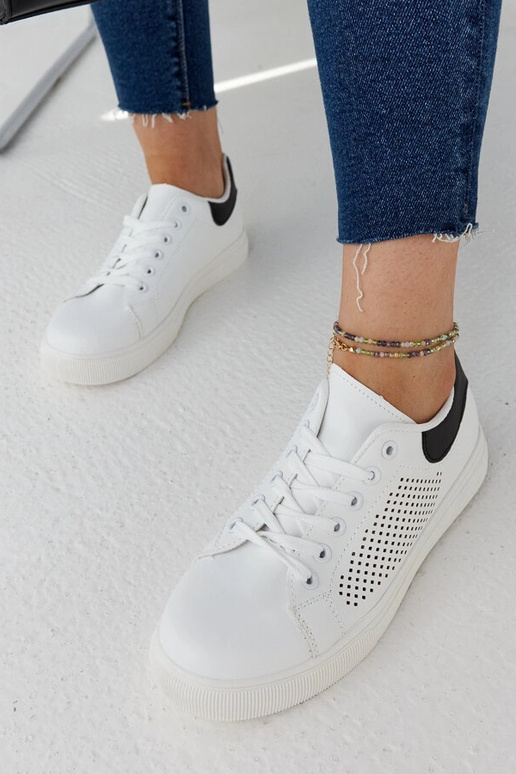 Hvide gennembrudte sneakers Semhar