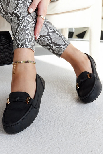 Sorte Scafati loafers i mat finish 2