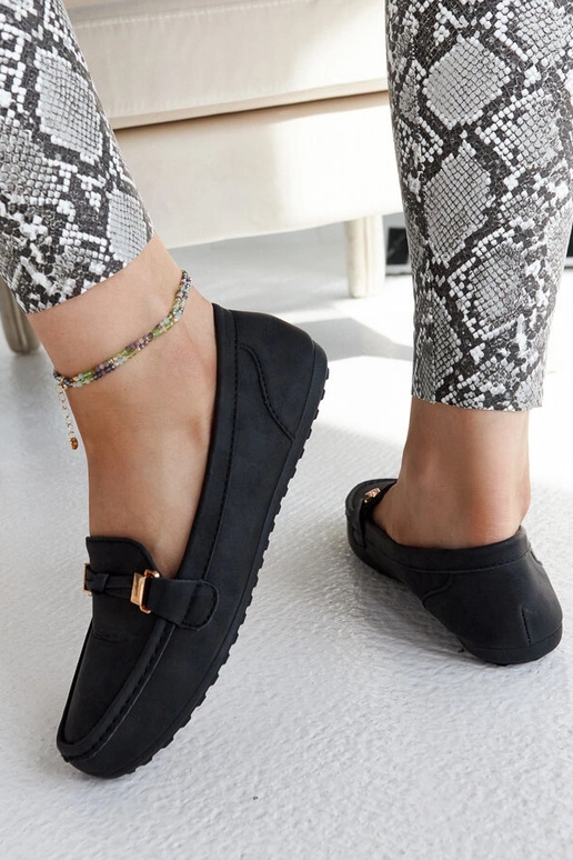 Sorte Scafati loafers i mat finish Sorte Scafati loafers i mat finish