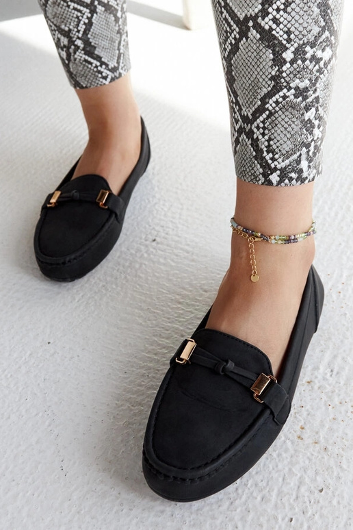 Sorte Scafati loafers i mat finish Sorte Scafati loafers i mat finish