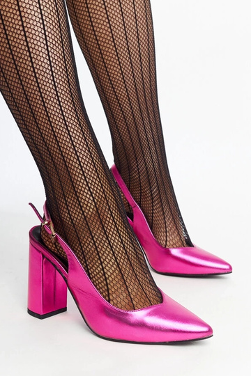 Wechsler Pink Open Toe Pumps