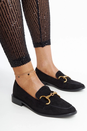 Sorte loafers med Gibarti...