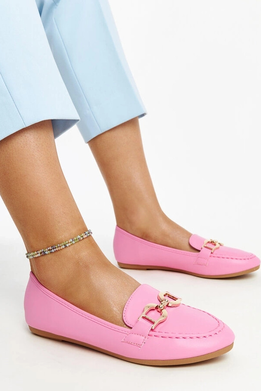 Mørke lyserøde mokkasiner med spænde... Mørke lyserøde mokkasiner med spænde...