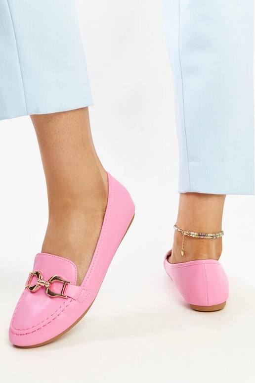 Mørke lyserøde mokkasiner med spænde... Mørke lyserøde mokkasiner med spænde...