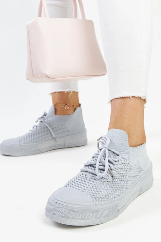 Senaida grå letvægts sportssneakers