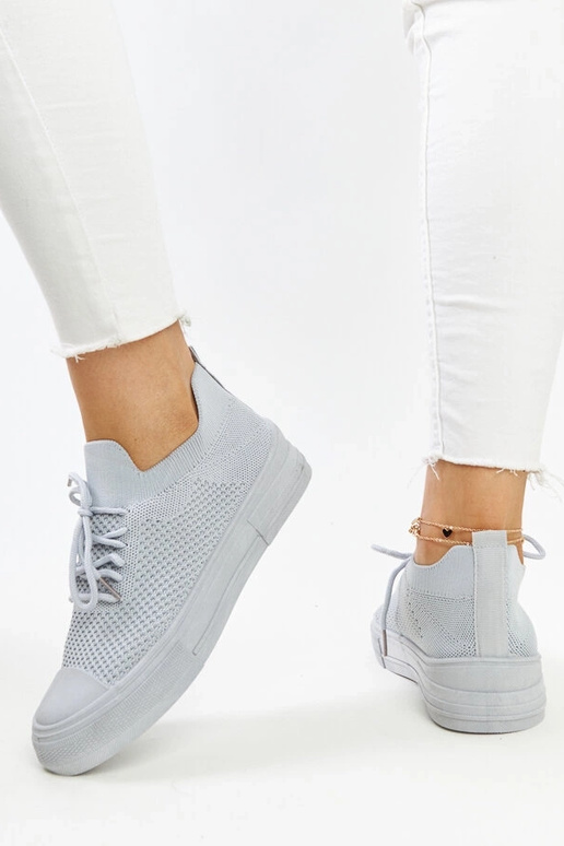 Senaida grå letvægts sportssneakers