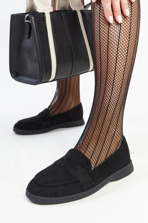 Sort ruskind Loafers fra Nibras Sort ruskind Loafers fra Nibras