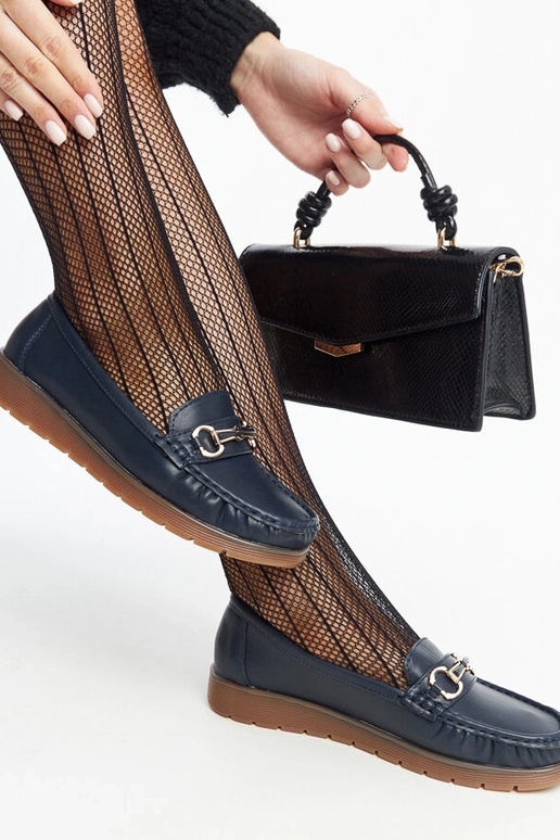 Marineblå Anisah spænde loafers Marineblå Anisah spænde loafers