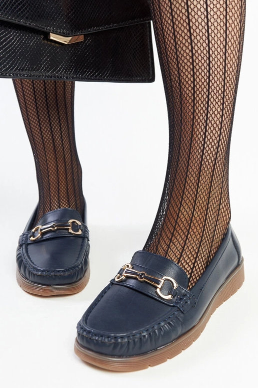 Marineblå Anisah spænde loafers Marineblå Anisah spænde loafers