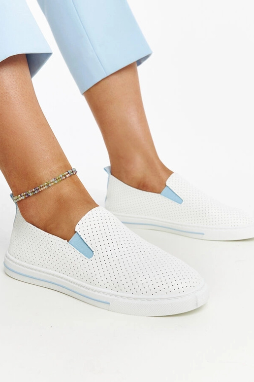 Witte veterschoenen Sanan