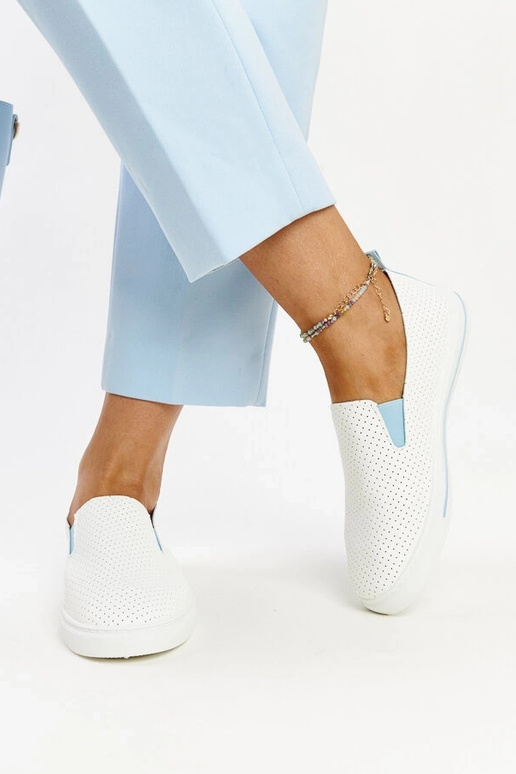 Witte veterschoenen Sanan