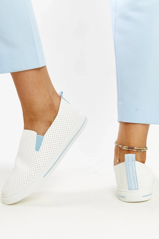 Witte veterschoenen Sanan