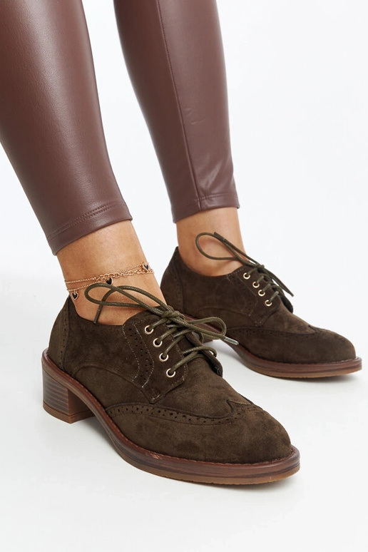 Grønne ruskindshælede halvstøvler Tigard