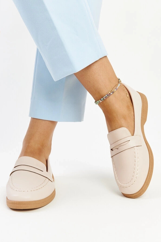 Lysbeige klassiske Nawrah loafers Lysbeige klassiske Nawrah loafers