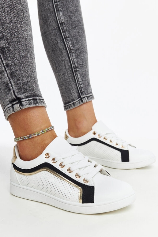 Sort og hvid Amal platform sneakers