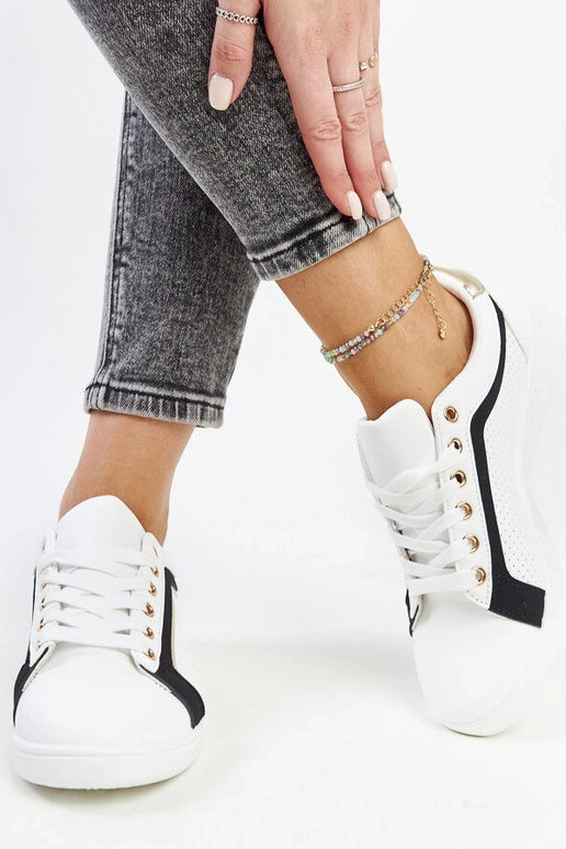 Sort og hvid Amal platform sneakers