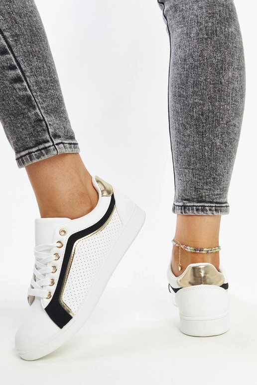 Sort og hvid Amal platform sneakers