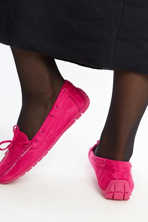 Mørke lyserøde loafers med sløjfe Hayam