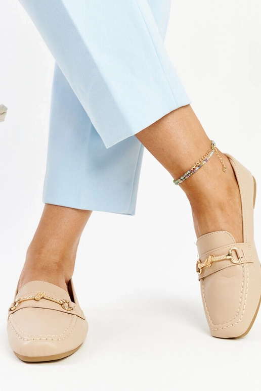 Beige dekorative loafers Docherty