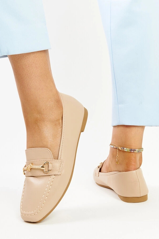 Beige dekorative loafers Docherty