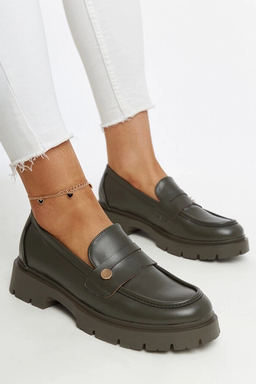 Donkergroene schoenen van...