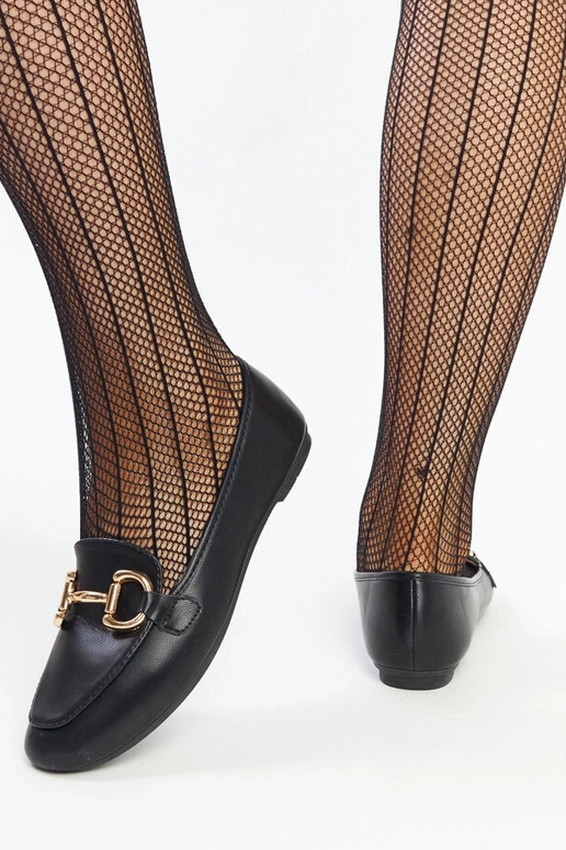 Sorte Tanja Buckle Moccasins Sorte Tanja Buckle Moccasins