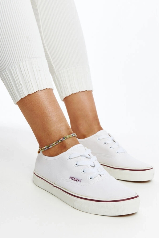 Hvide klassiske Erla sneakers