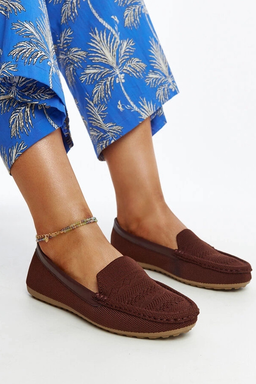 Brune loafers i Fiammetta-stof Brune loafers i Fiammetta-stof