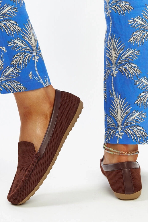 Brune loafers i Fiammetta-stof Brune loafers i Fiammetta-stof