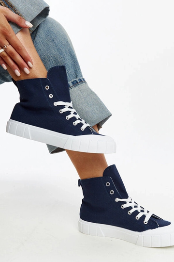 Vinka marineblå høje sneakers 2