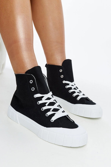 Sorte høje sneakers Vinka
