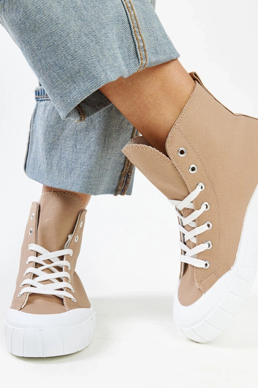 Brune high top sneakers Vinka