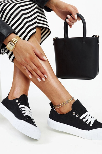 Eduards sorte stof sneakers 2