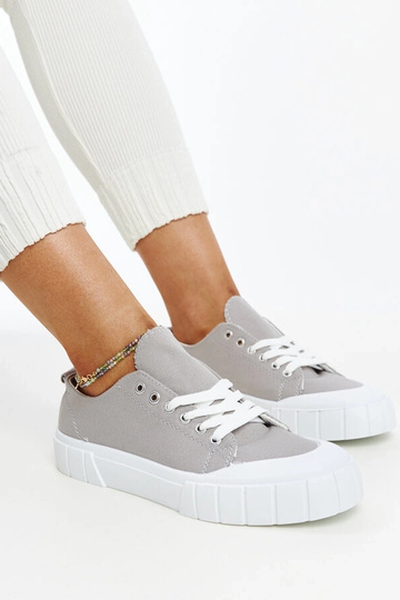 Eduards grå stof sneakers